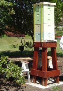  White House Bee Hive Tall Stand